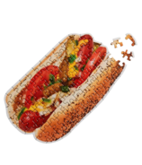 Areaware Little Puzzle Thing Chicago Hot Dog