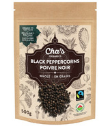 Poivre noir en grains entier de Cha's Organics