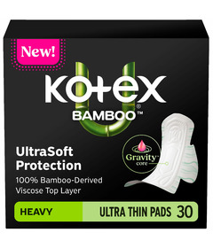 U by KOTEX Bamboo Ultra-Thin Winged Heavy Pads