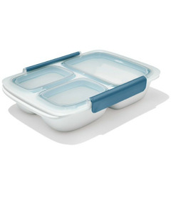 OXO PREP & GO 4-Cup Divided Container Blue