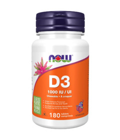 image of NOW Foods Chewable Vitamin D3 1000IU with sku:32444