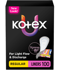 U by KOTEX Core Absorbent Regular Length Folded & Wrapped Liners