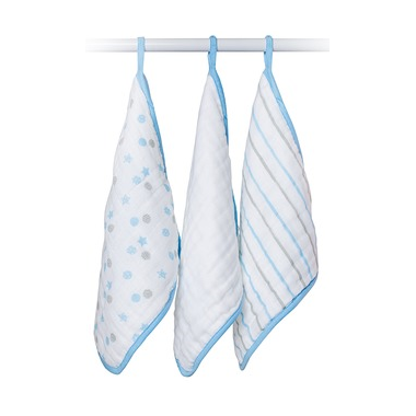 Lulujo Baby Cotton Muslin Wash Cloths Lulujo Baby Cotton Muslin Wash Cloths