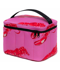 image of BAGGU Puffy Lunch Bag Pink Lobster with sku:320330