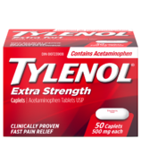 Tylenol Extra Fort Comprimés d'acétaminophène 500mg