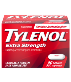 Tylenol Extra Strength Acetaminophen Tablets 500mg