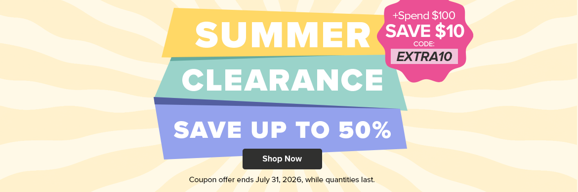 Summer Clearance: Save up to X