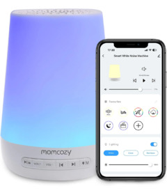 Momcozy Smart Baby Sound Machine App Remote Control White