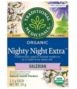 Thé biologique Nighty Night extra valériane Traditional Medicinals
