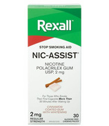 Rexall gomme à mâcher avec nicotine régulier Nic-Assist à la cannelle 2 mg