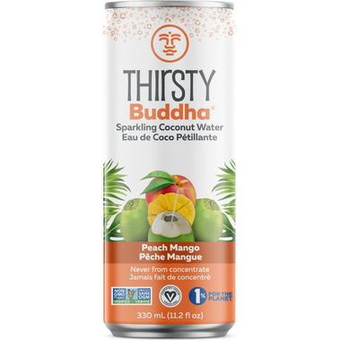 Thirsty Buddha Sparkling Coconut Water Peach Mango Thirsty Buddha Sparkling Coconut Water Peach Mango