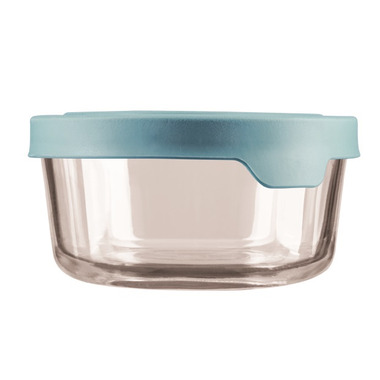 Buy Anchor Hocking True Seal Glass Container 4 Cup Mineral Blue at Well ...