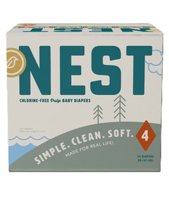 Nest Chlorine-Free Baby Diapers Size 4