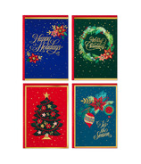 Hallmark Boxed Christmas Cards Assortment Festive Foil