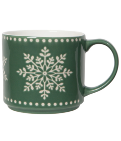 Now Designs By Danica Stacking Mug Good Tidings Snowflake