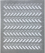Ten & Co. Swedish Sponge Cloth Gray Arrows