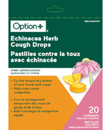 Option+ Echinacea Herb Cough Drops Honey Lemon