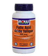 NOW Foods Acide folique avec vitamine B12 800 mcg 