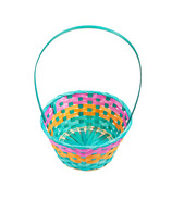 Panier en bambou multicolore Easter Treasures
