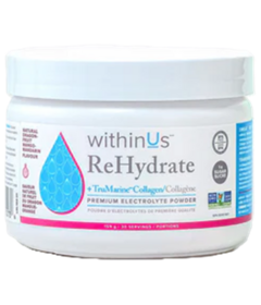 withinUs ReHydrate Collagen Jar Dragonfruit Mango Mandarin
