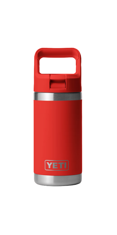 Yeti Rambler Jr 12 Oz 355 mL Kids Water Bottle with Straw Cap 3 W