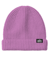 Whistle & Flute Ribbed Knit Beanie Purple