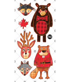 PiCO Temporary Tattoos The Animals of Canada
