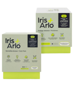 image of Iris + Arlo 100% Organic Cotton Pads & Pantyliners Bundle with sku:339752