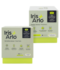 Iris + Arlo 100% Organic Cotton Pads & Pantyliners Bundle