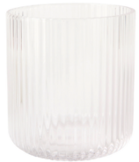 Danica Heirloom Short Fluted Tumbler Clear