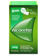 NICORETTE Gum Ultra Fresh Mint 4mg 