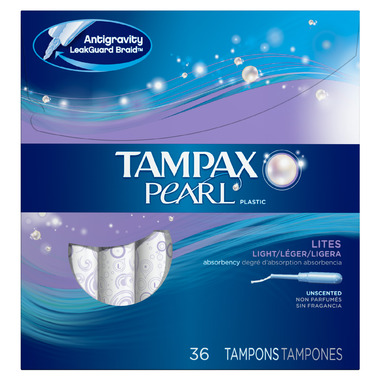Tampax Pearl Unscented Plastic Tampons Tampax Pearl Unscented Plastic Tampons