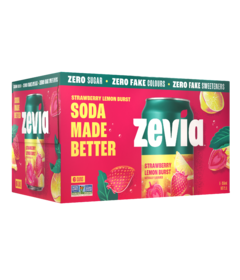 Zevia Soda Strawberry Lemon Burst