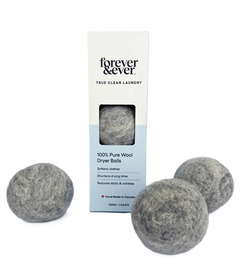 Forever & Ever Tumblers Wool Dryer Balls Grey