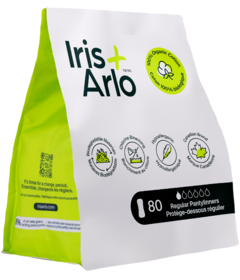 Iris + Arlo Organic Cotton Pantyliners Regular Bulk