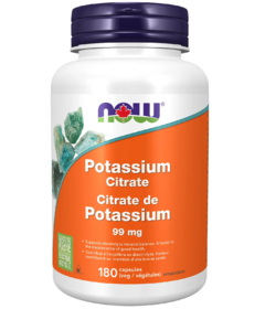 Citrate de potassium de NOW Foods 99mg