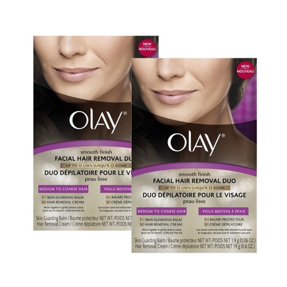 Olay Smooth Finish Facial Hair Removal Duo Bundle - Buy One Get One Free