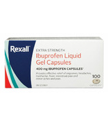 Rexall capsules d'ibuprofène extra fort en gel liquide 400 mg