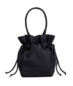 BAGGU Nylon Drawstring Bag Black