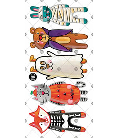 PiCO Temporary Tattoos The Costumed Animals