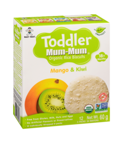 Want-WantToddler Mum-Mum Organic Mango & Kiwi Rice Biscuits
