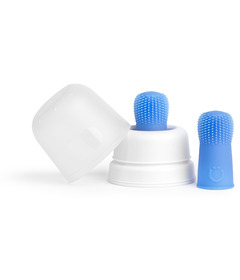 Ubbi Finger Toothbrush and Case Polaris