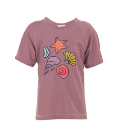image of Level Six Mackerel Short Sleeve Sun Shirt Grape with sku:328184
