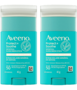 Aveeno Protect + Apaiser l’écran solaire minéral Stick SPF 50 Bundle