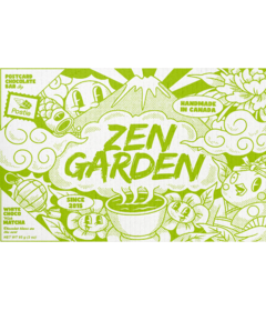 Postie Postcard Chocolate Bar Zen Garden Matcha Green Tea 