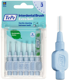 TePe Interdental Brush Extra Soft Blue 0.6mm