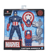 Hasbro Marvel 9.5 Inches Super Hero Captain America avec Gear