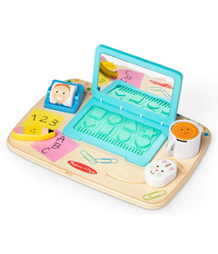 Melissa & Doug Wooden Work & Play Desktop Activity Board