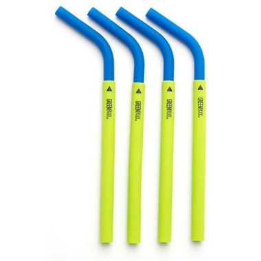 GreenPaxx Silicone Reusable Straws Blue & Green GreenPaxx Silicone Reusable Straws Blue & Green