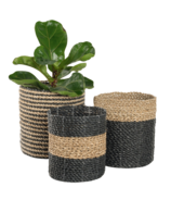 Pokoloko Plant Basket Black/Natural